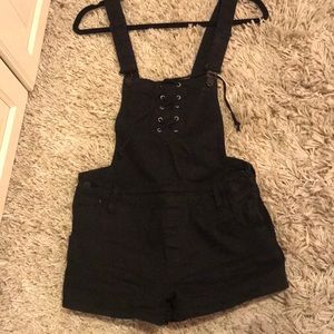 Black overalls from pacsun